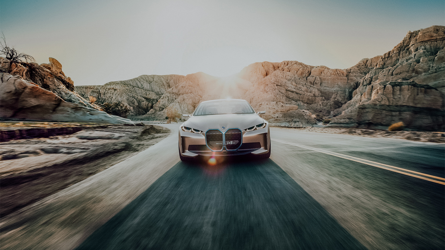 De BMW Concept i4, een volledig elektrisch aangedreven Gran Coupé