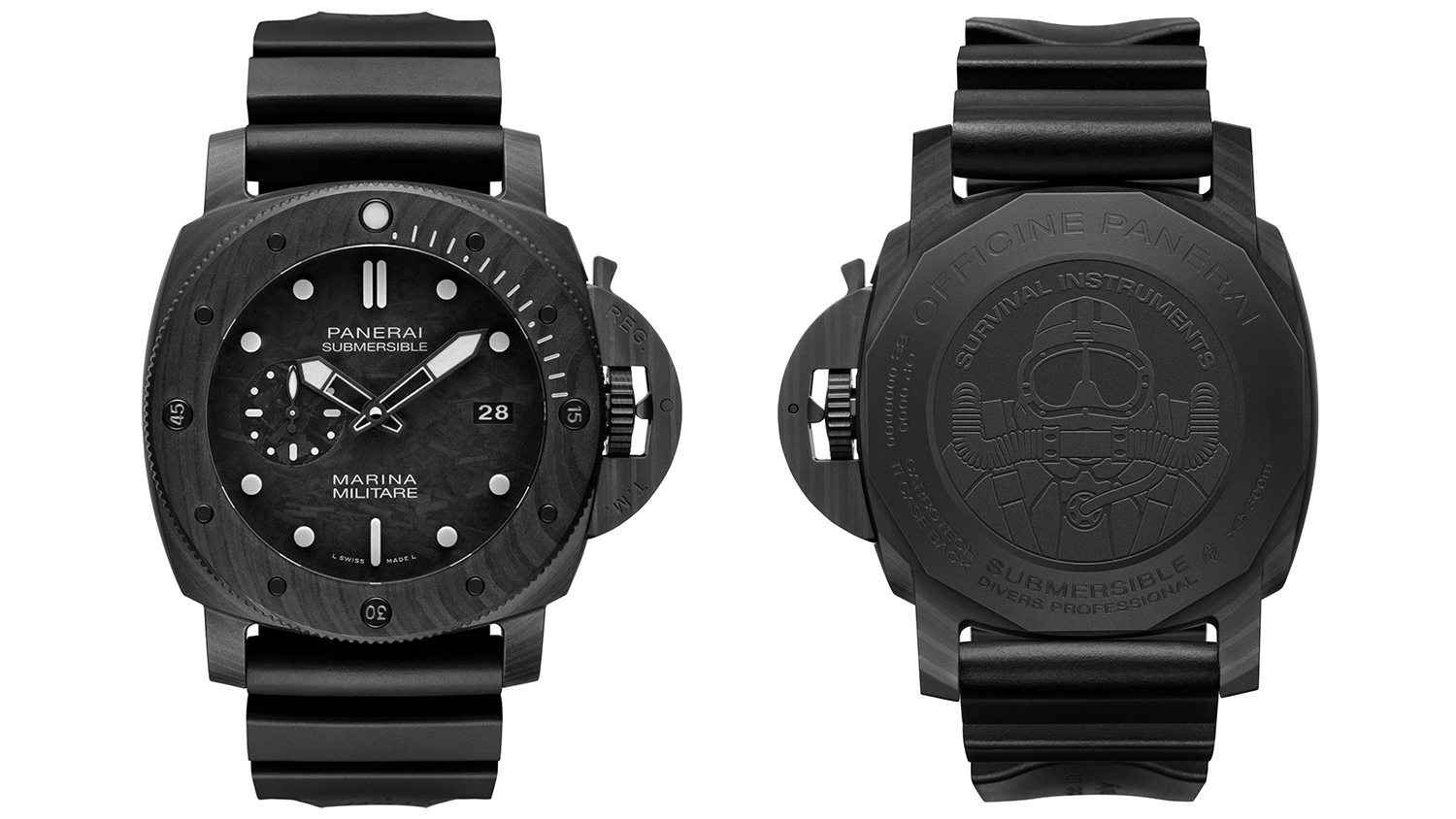 De Panerai Submersible Marina Militare Carbotech, het ultieme duikhorloge