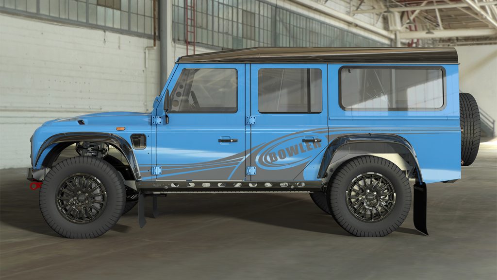 Iconsiche Defender vorm blijft door Land Rover licentie Bowler