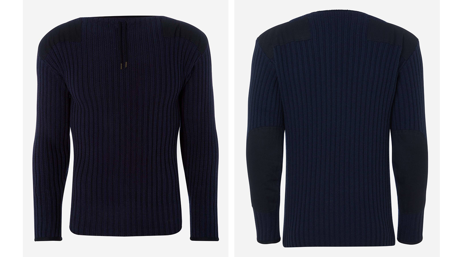 Go Bond met de N.Peal the 007 Navy Ribbed Army Sweater