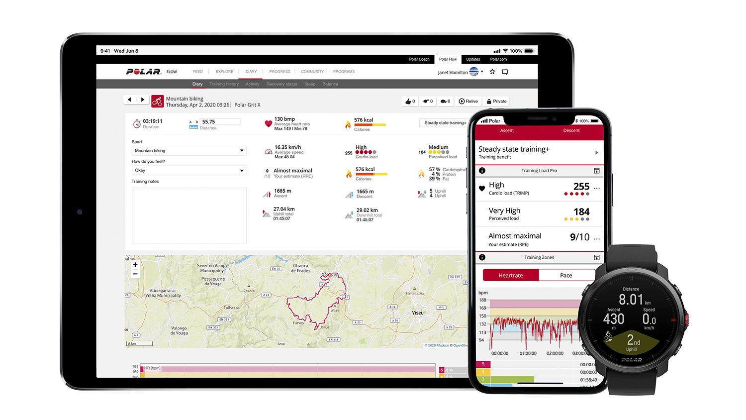 Nieuw lichtgewicht outdoor multisport horloge van Polar, de Grit X