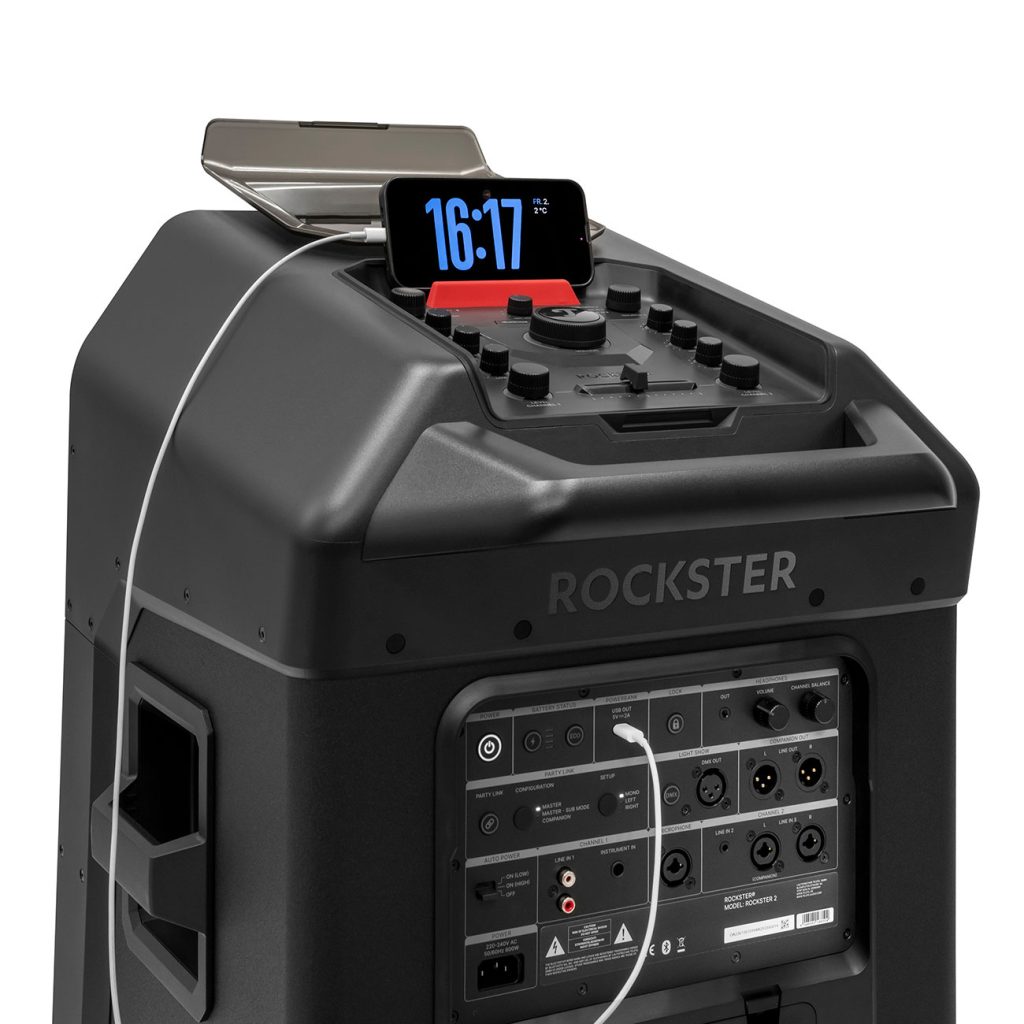 Teufel Rockster 2 bluetooth speaker met DJ-mixer en lichtsturing