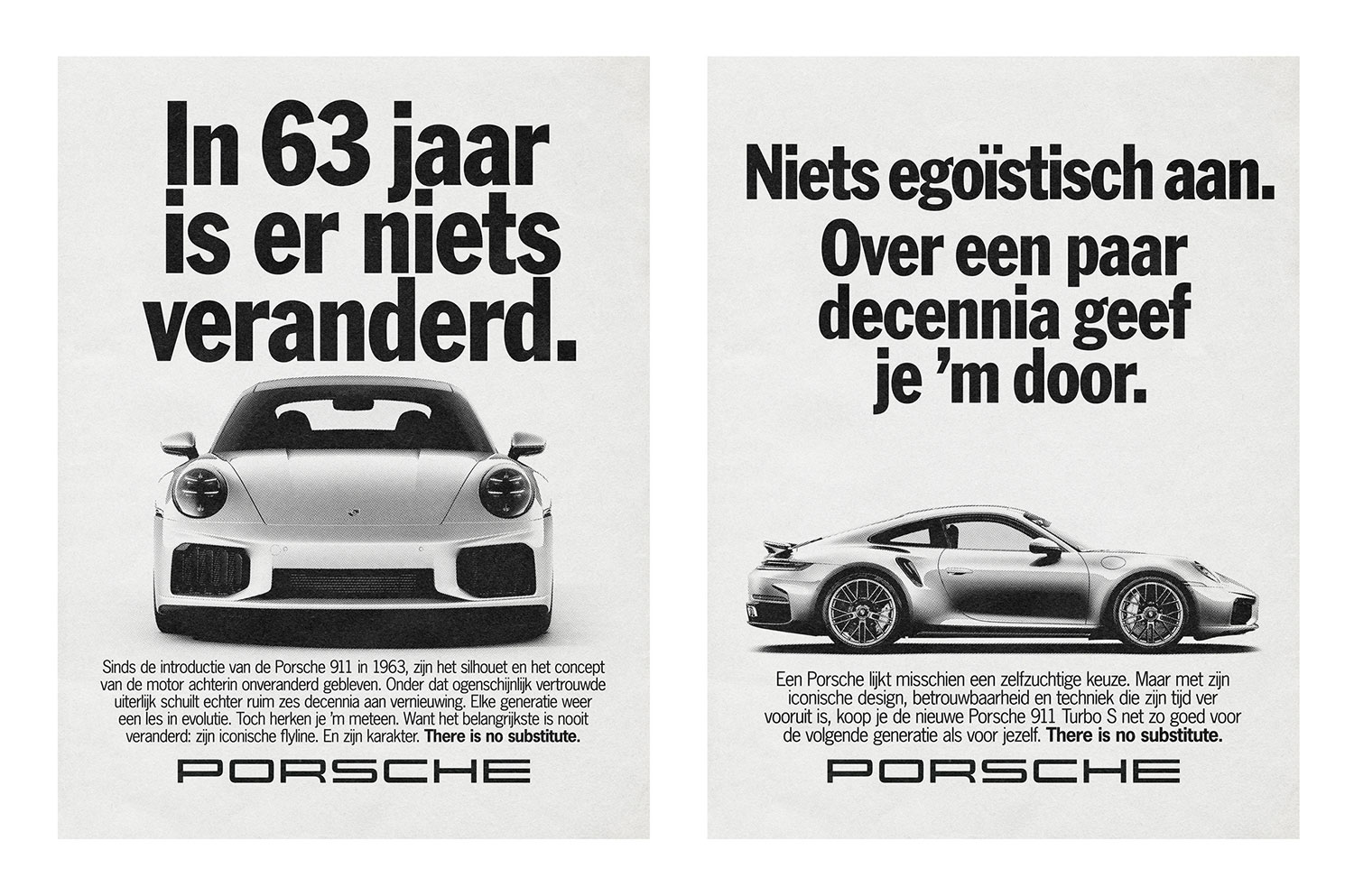 Porsche bewijst met oude advertenties dat de 911 vooral zichzelf is gebleven