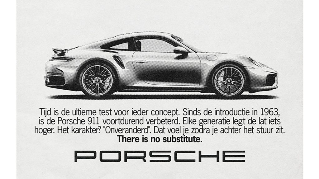 Porsche bewijst met oude advertenties dat de 911 vooral zichzelf is gebleven