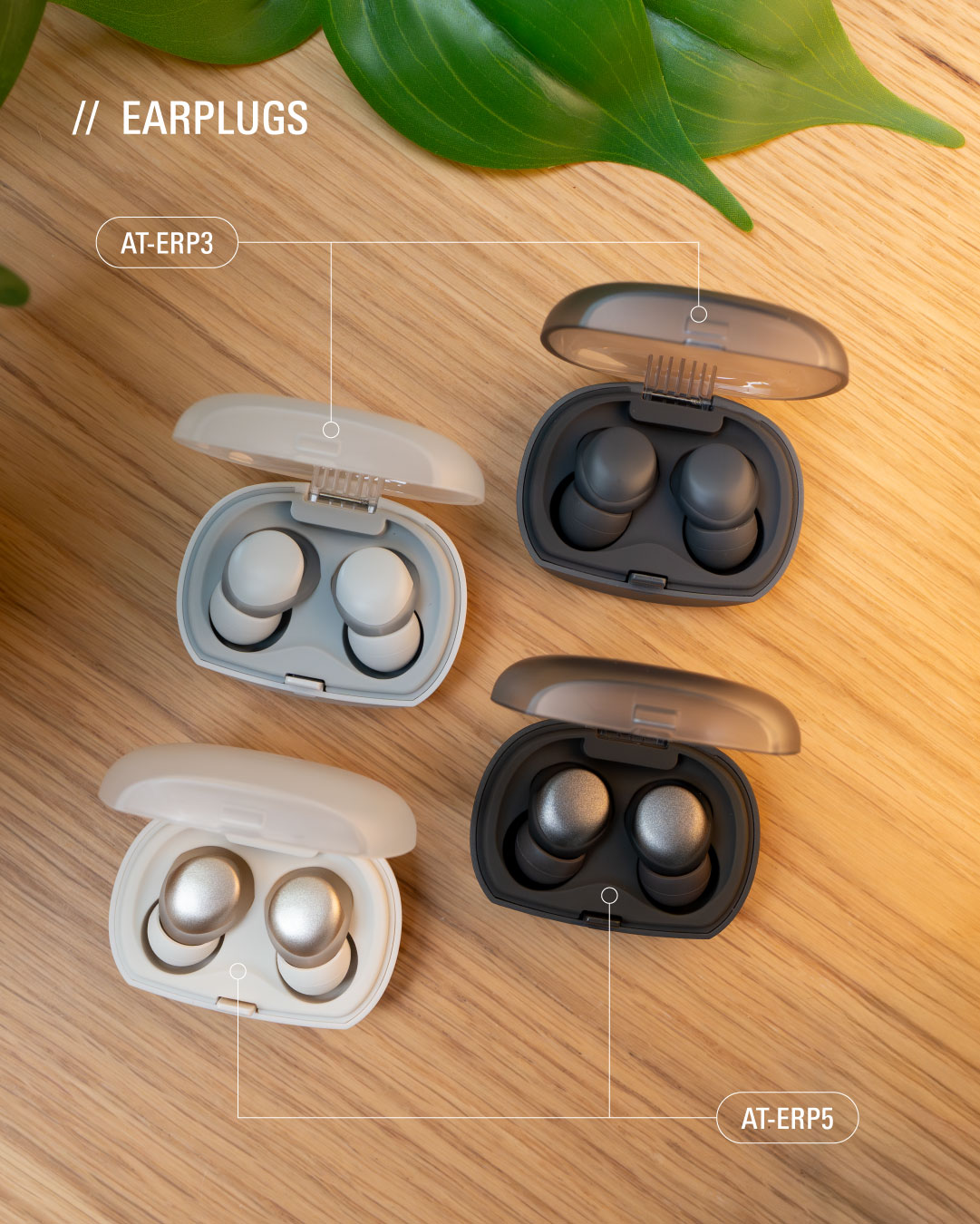 Audio-Technica AT-ERP3 en AT-ERP5: oordopjes voor kantoor én concerten
