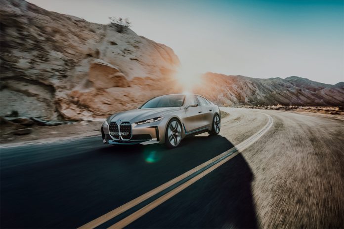 De BMW Concept i4, een volledig elektrisch aangedreven Gran Coupé