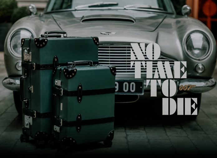 Ook in No Time To Die gebruikt Bond Globe-Trotter koffers